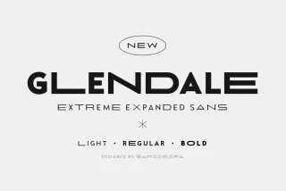 Glendale - Extreme Expanded Sans