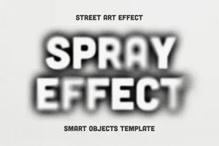 Blurry Spray Text Effect