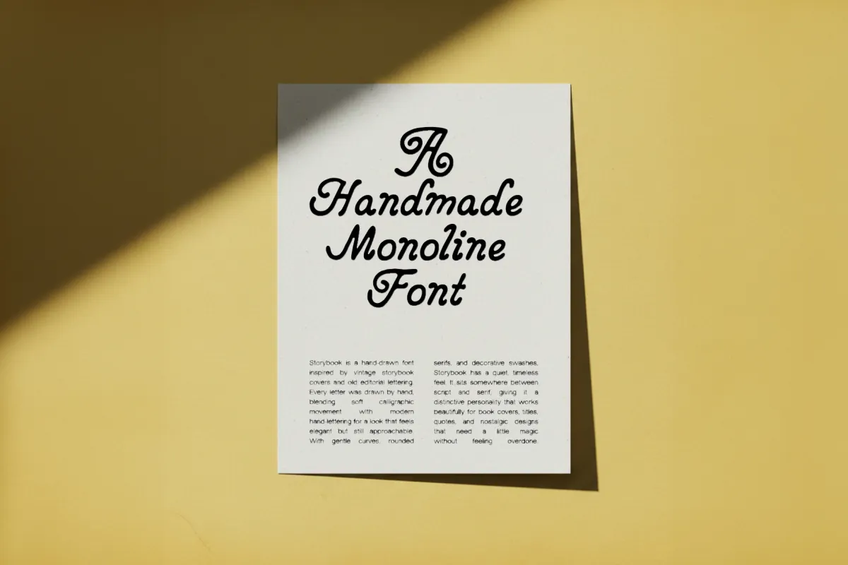 Storybook - Retro Hand-Drawn Italic Font