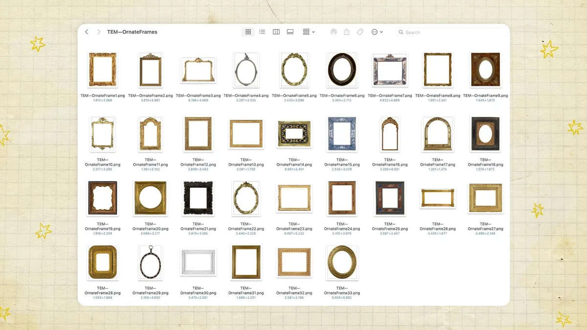 Ornate Vintage Frames