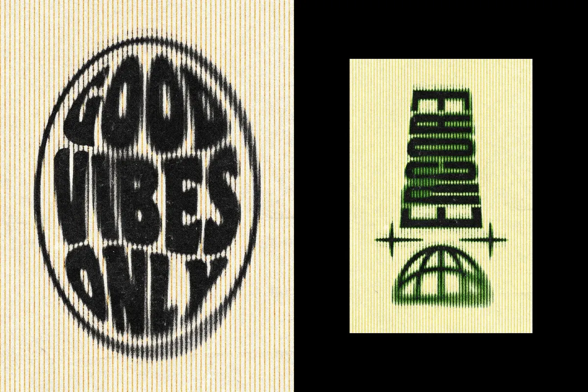 Dirty Lines Print Effect
