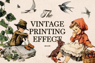 Vintage Print Photo Effect