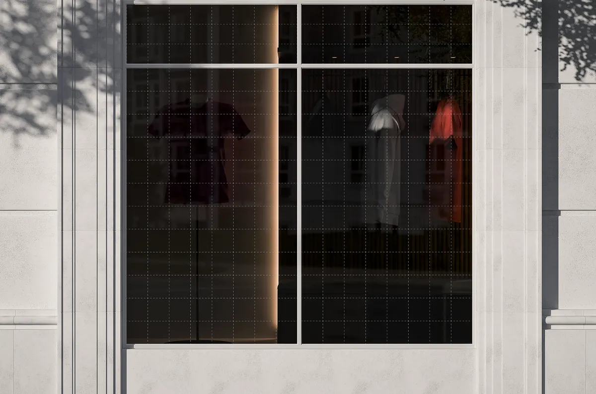 Window Glass Mockup