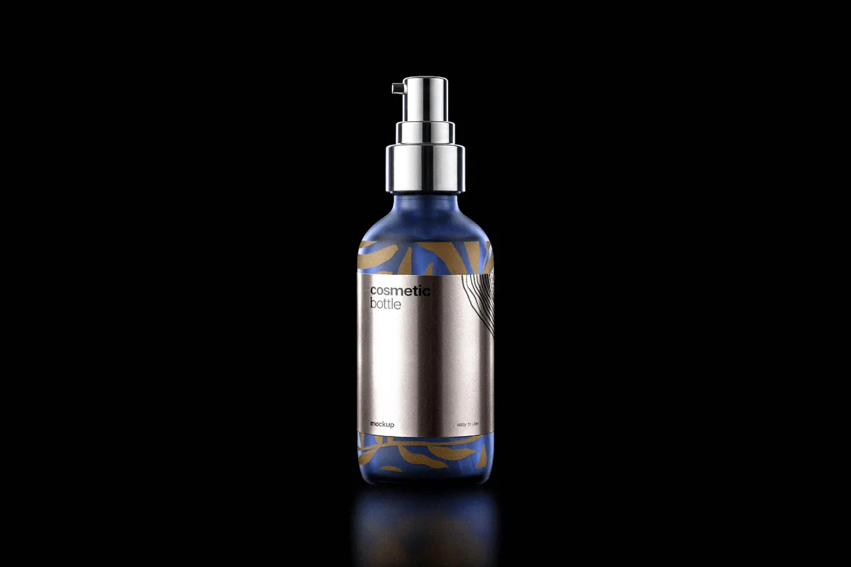 Cosmetic Pump Bottle Mockup