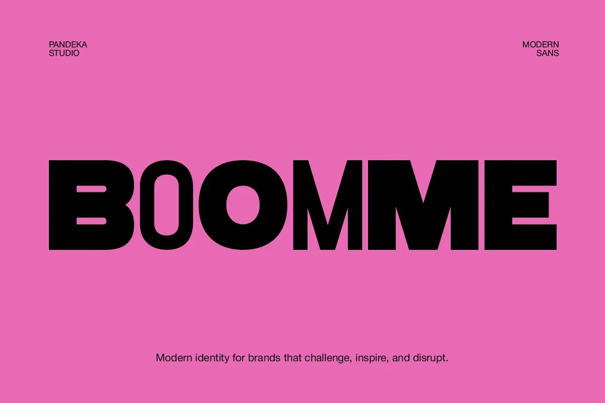 Boomme - Bold Geometric Display Font