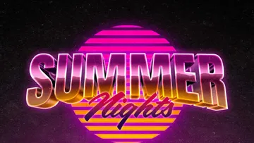 Vivid Retrowave Text Effect