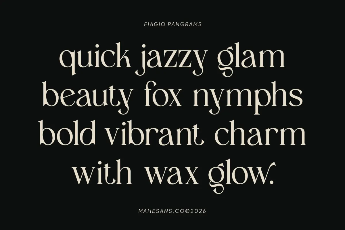 Fiagio – Elegant Vintage Serif Font
