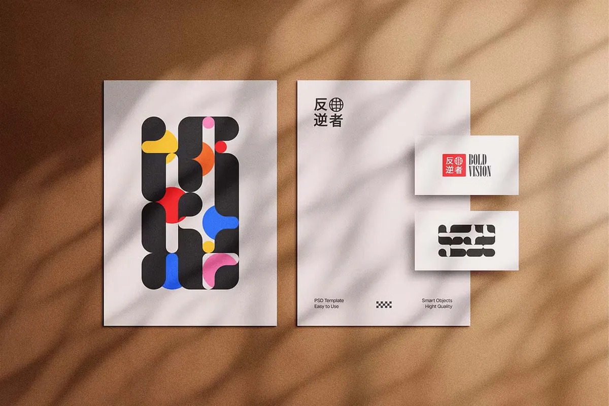 Shadow Overlay Stationery Mockups Vol. 2