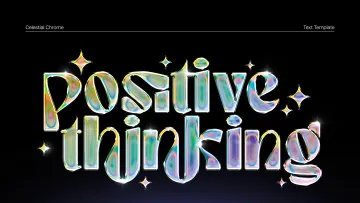 Celestial Chrome Text & Logo Effect