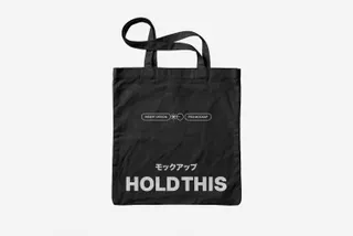 Flat Lay Tote Bag Mockup