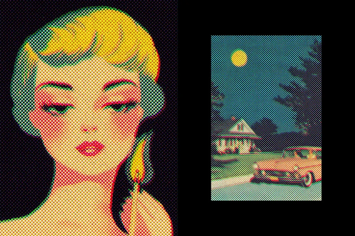 Halftone Retro Print Effect
