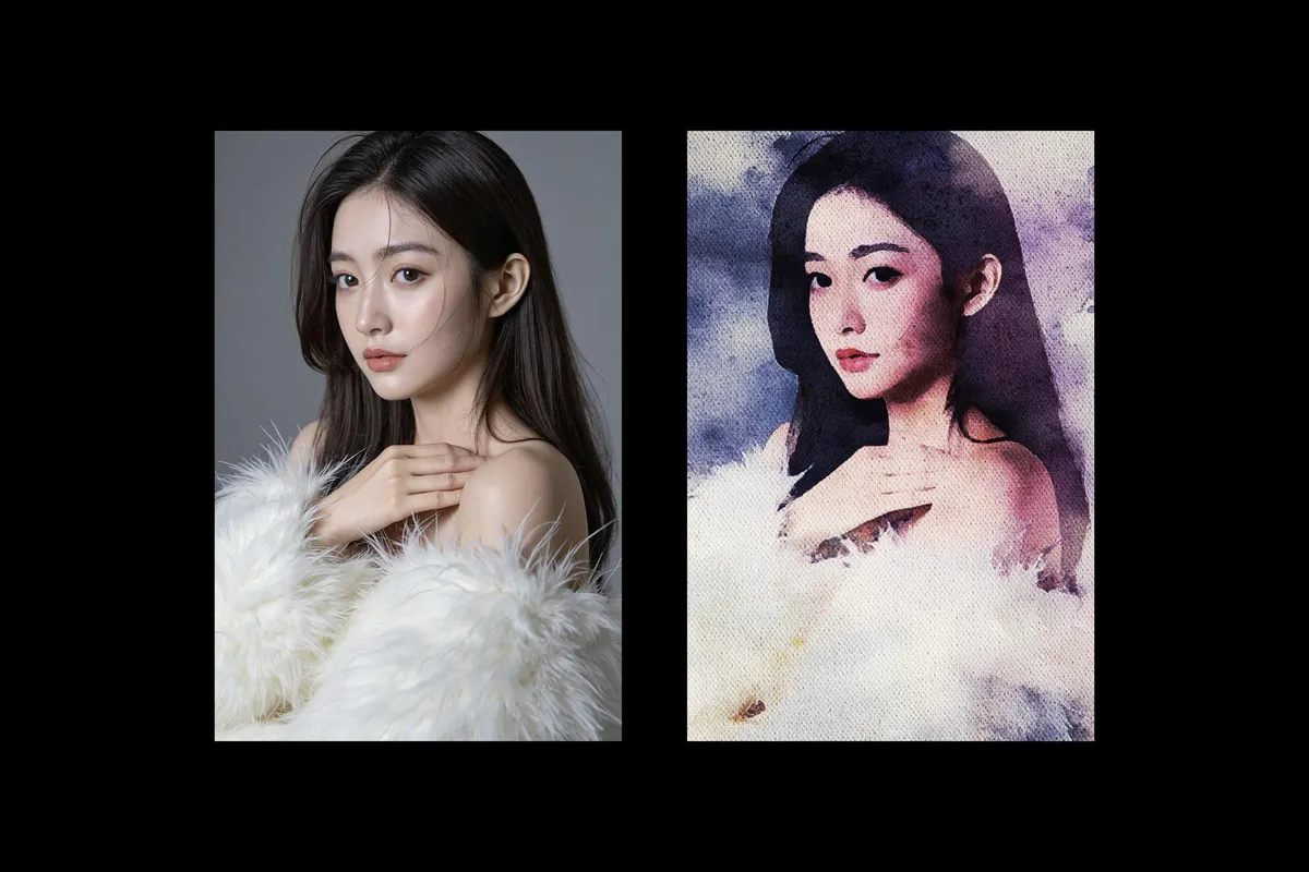 Watercolor Painted Photo Effect