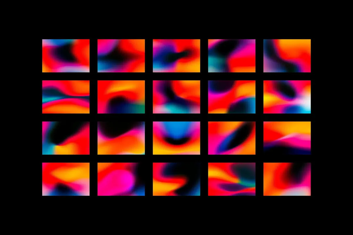 Ribbed Glass Backgrounds Collection