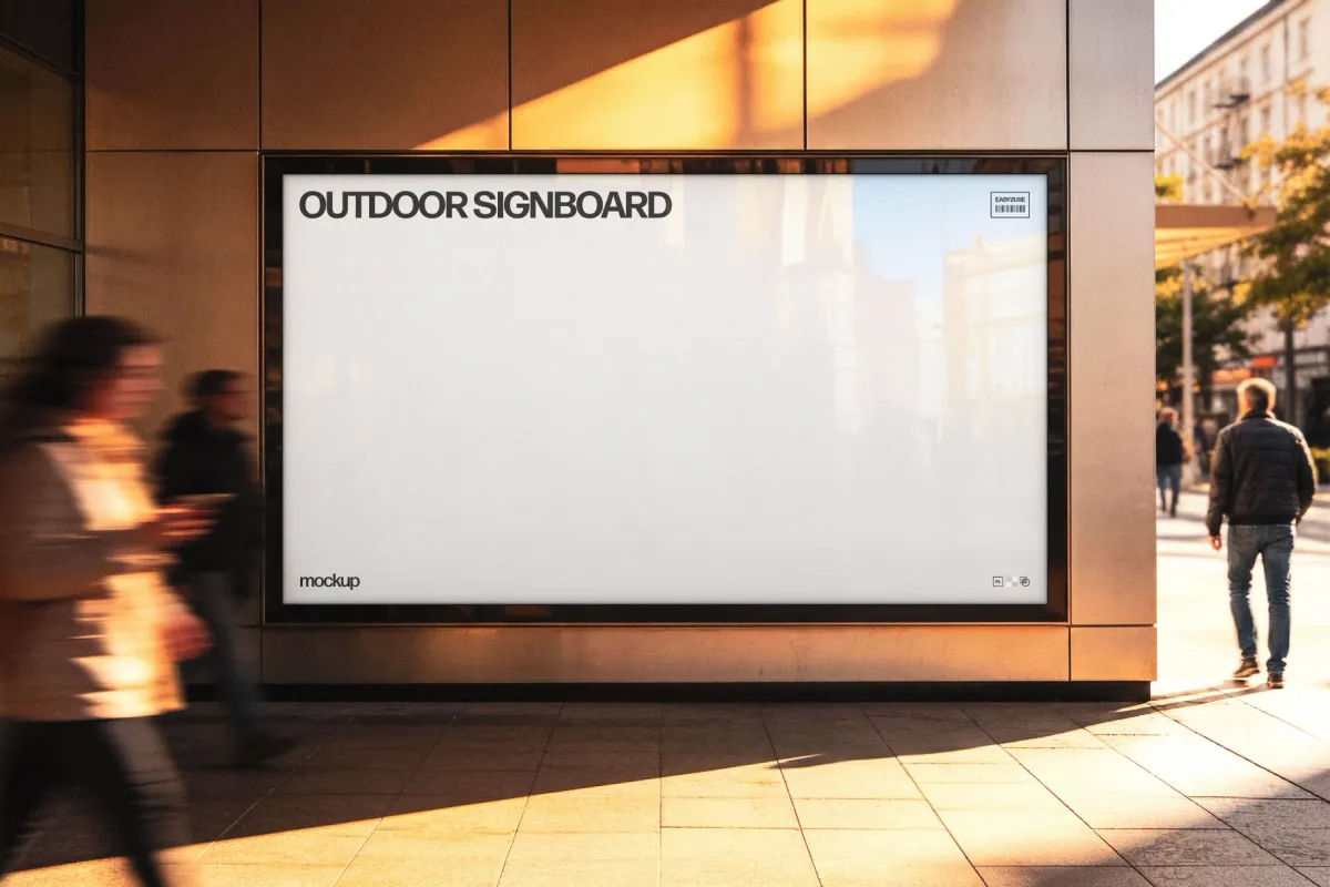 Outdoor Signboard Mockup