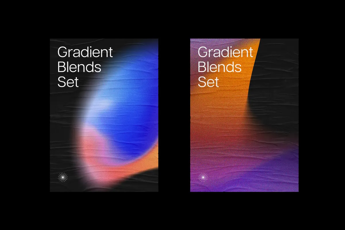 Chroma Gradient Texture Shapes
