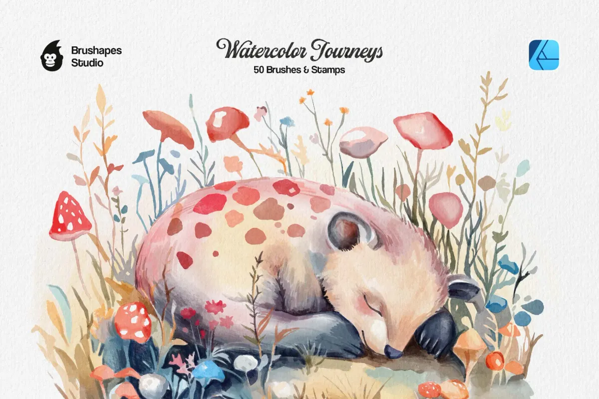 Watercolor Journeys Affinity Brushes