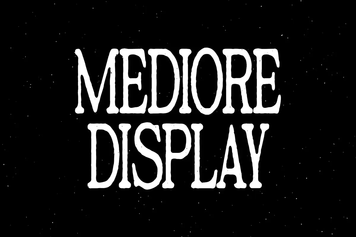 Mediore - Retro Editorial Serif