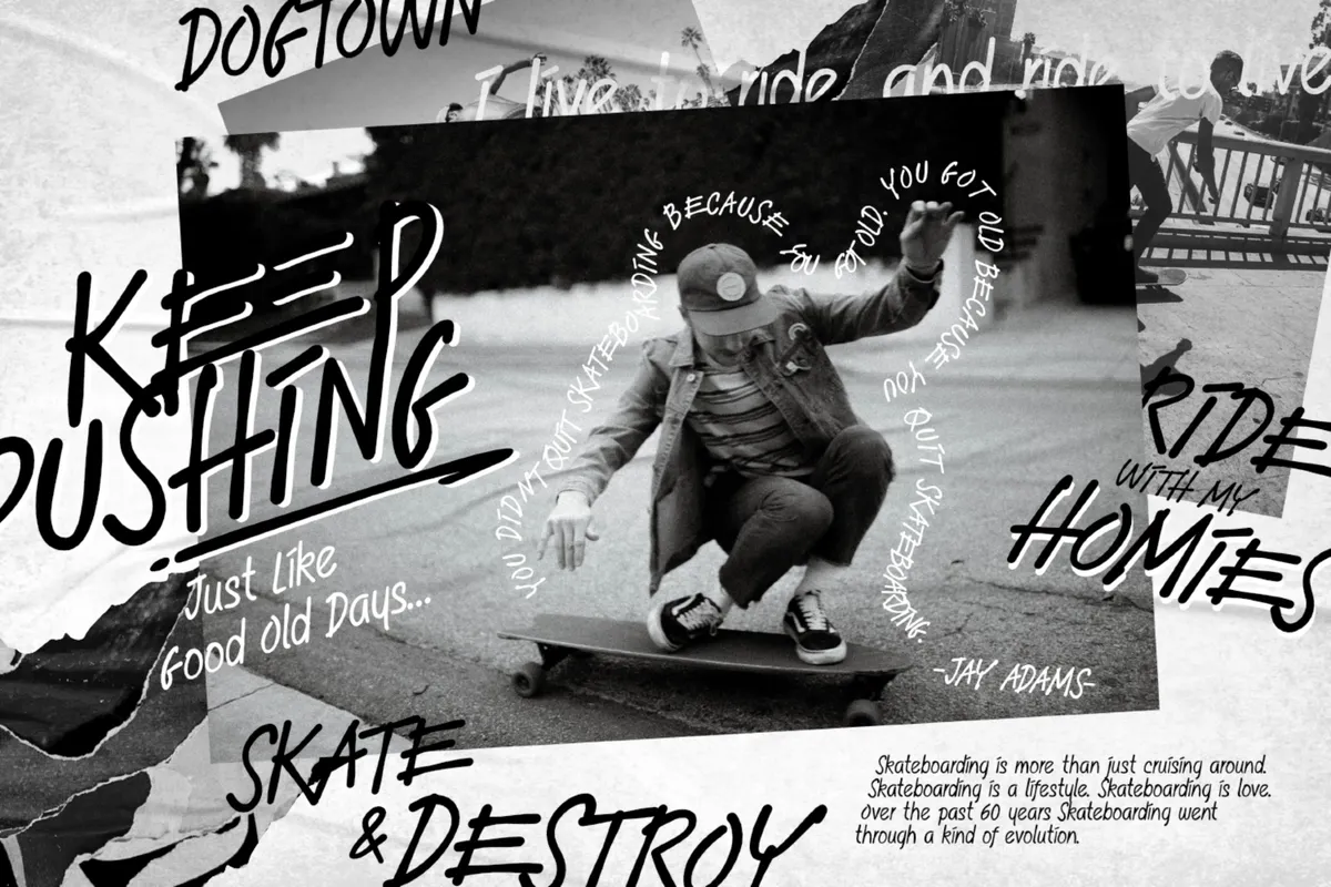 Thrasher Head - Rough Handwriting Font