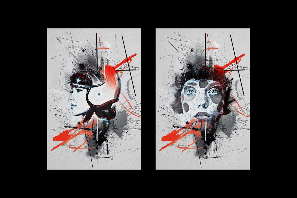 Inky Spots Photo Effect