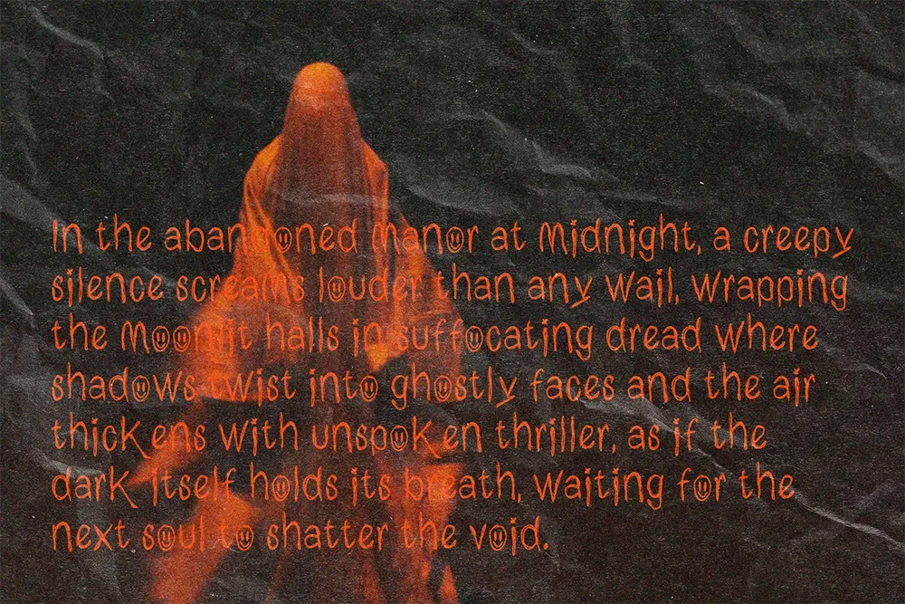 Phantom Silence - Spooky Horror Display Font