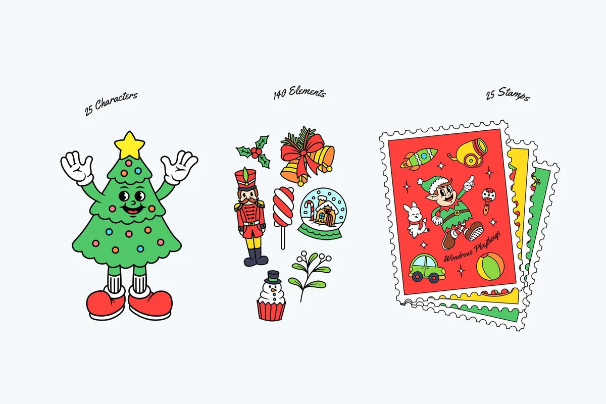 Christmas Cartoon Curiosities — Graphics