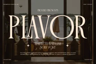 Plavor – Timeless Elegant Serif Font