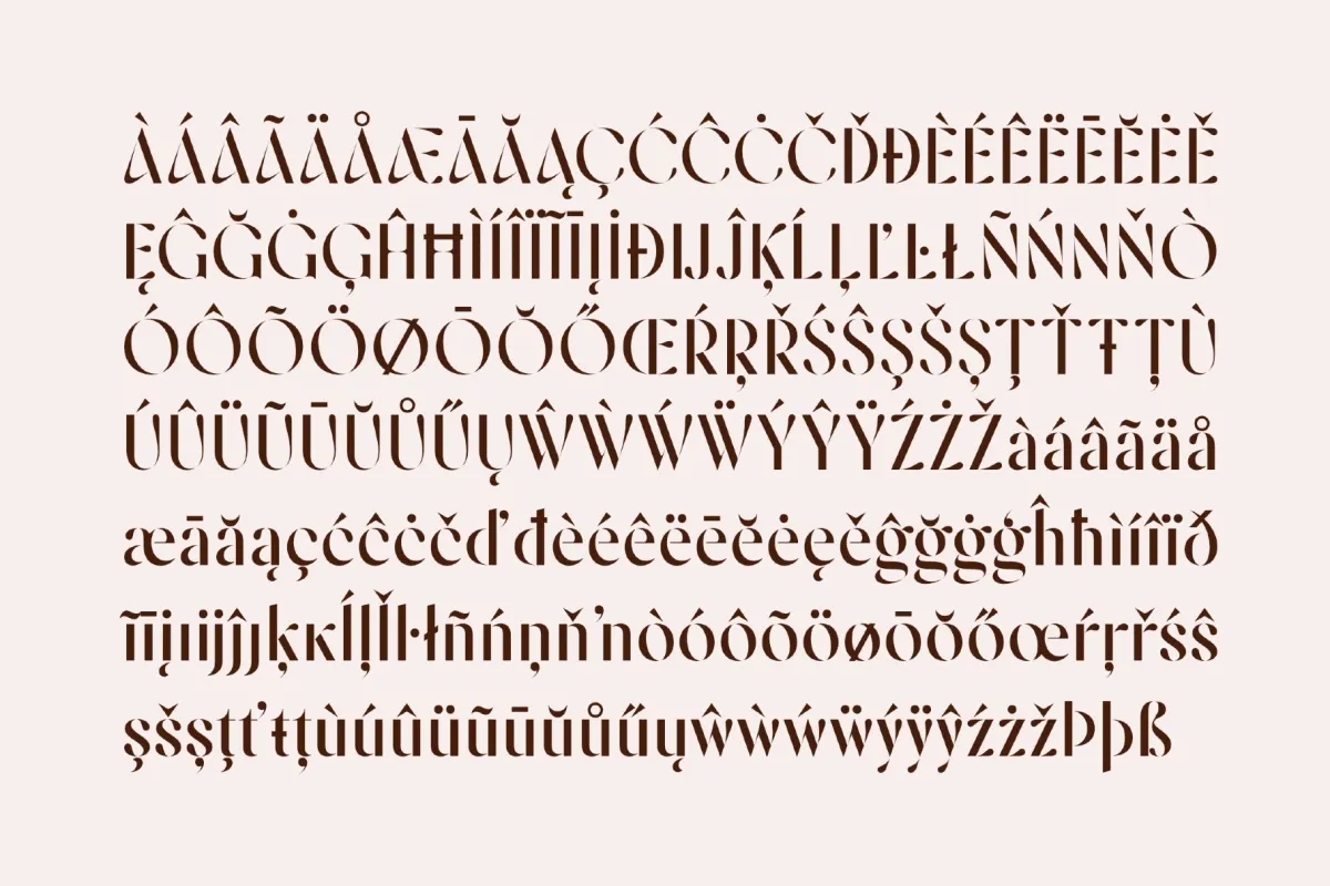 Nickova — Luxury Fashion Stencil Typeface