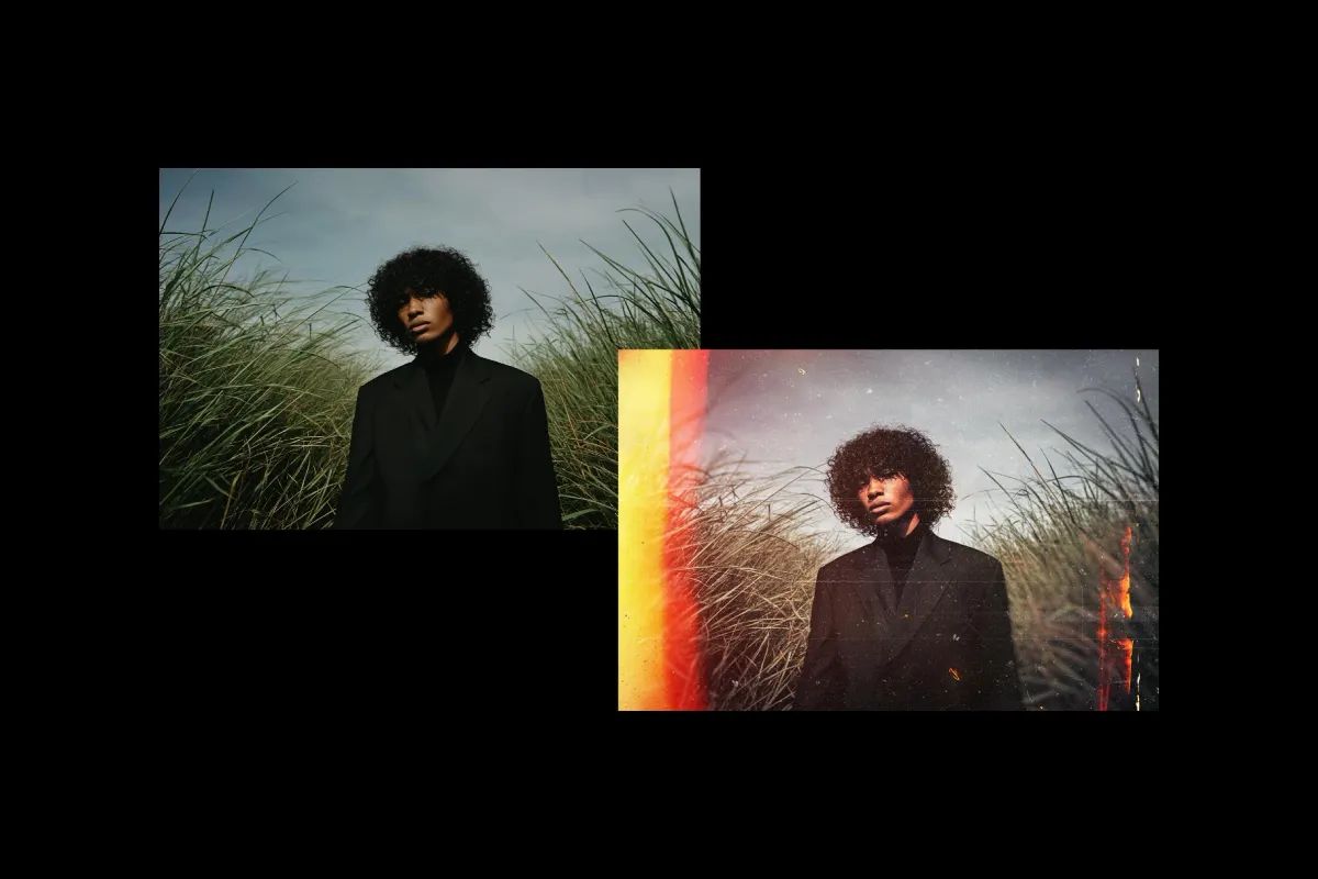 Film Burn Photo Effect