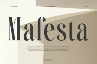 Mafesta - Luxury Condensed Serif Font