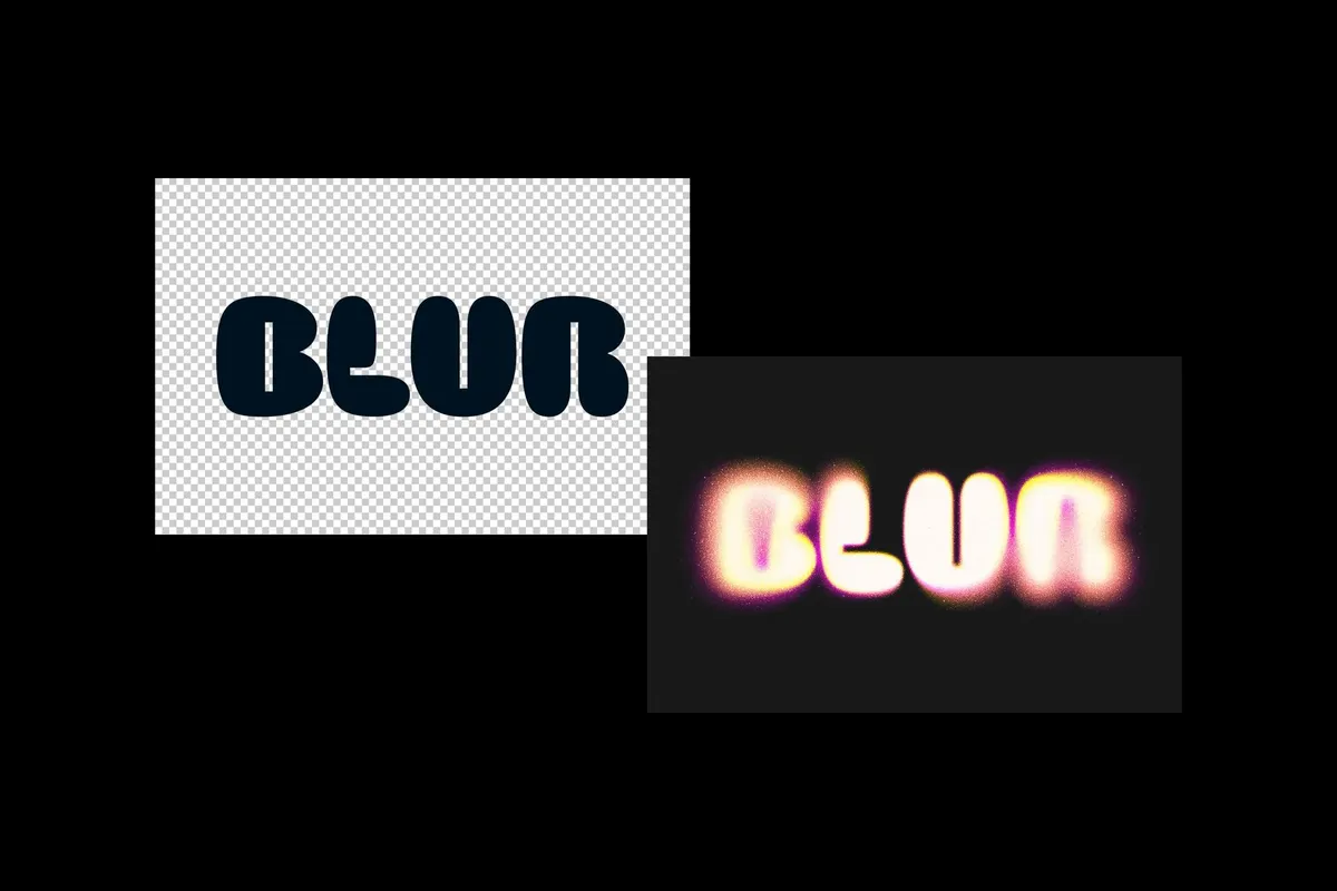 Glam Sparkles Blur Text Effect