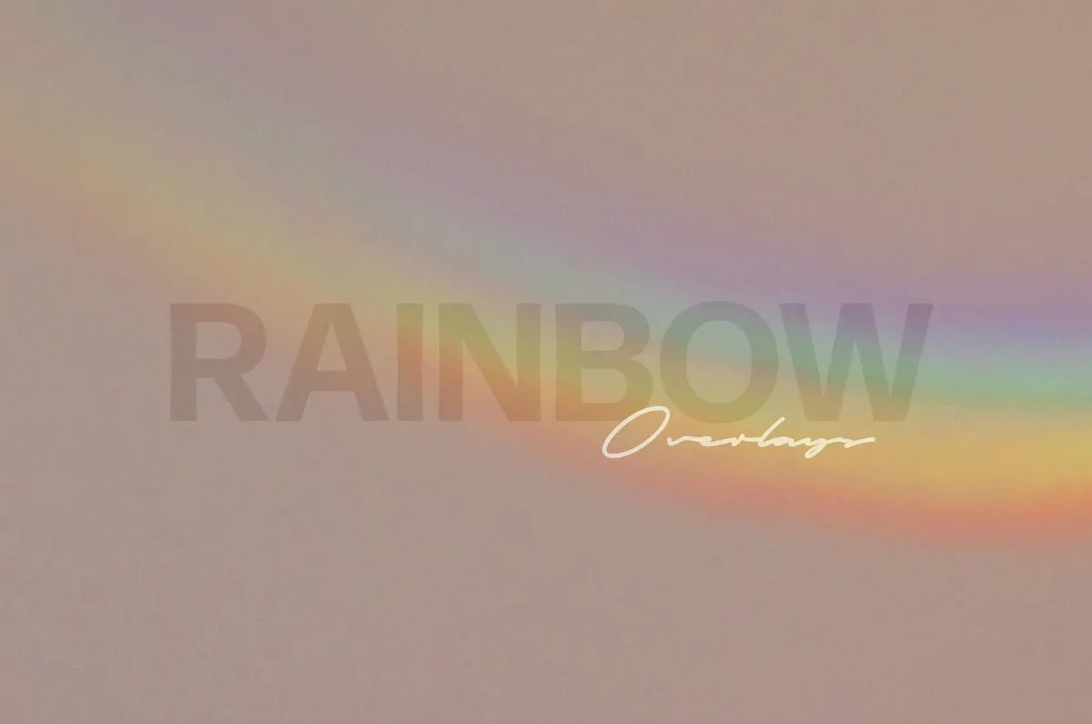 Rainbow Photoshop Overlays