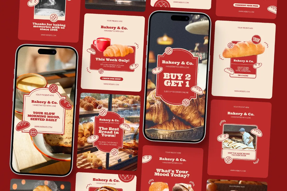 Bakery Instagram Template Pack