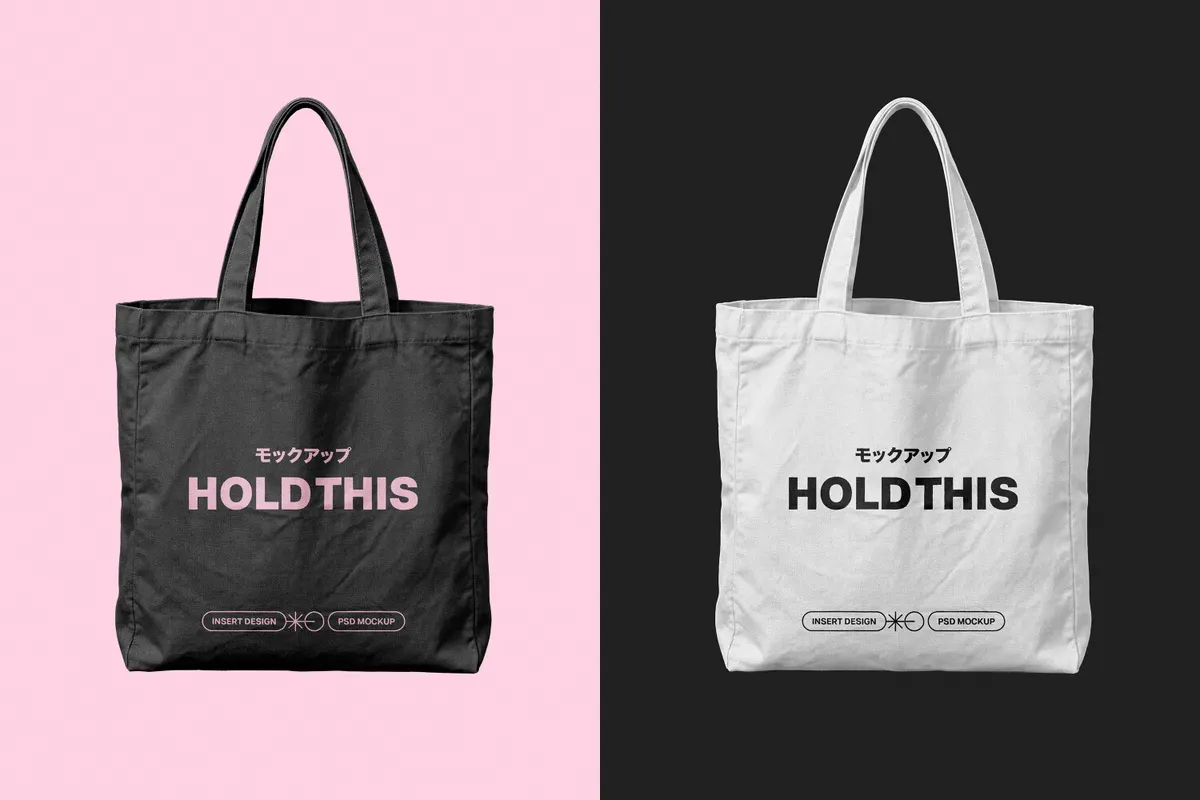 Structured Tote Bag Mockup