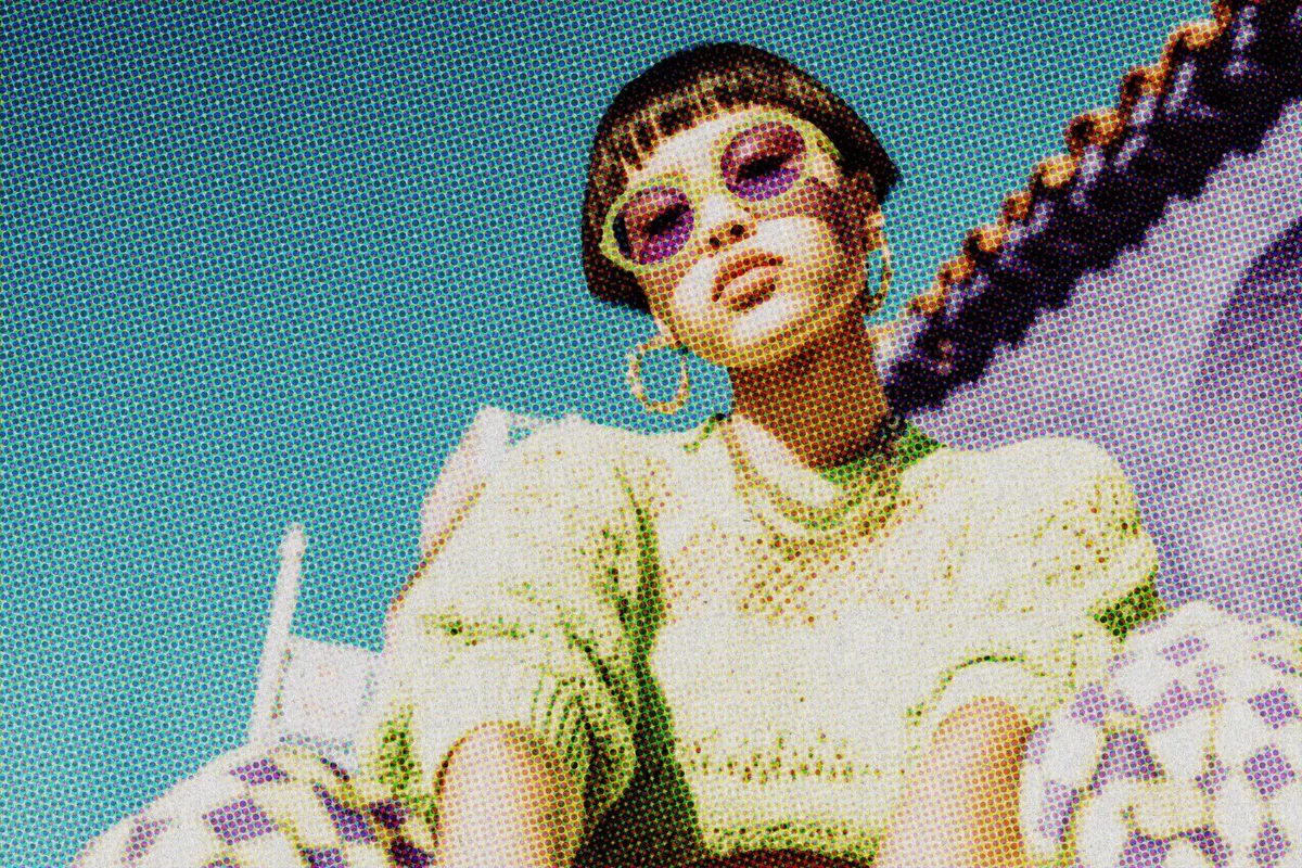 1990s Halftone Photo Effect