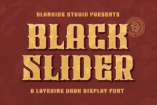 Black Slider - Victorian Vintage Display Font
