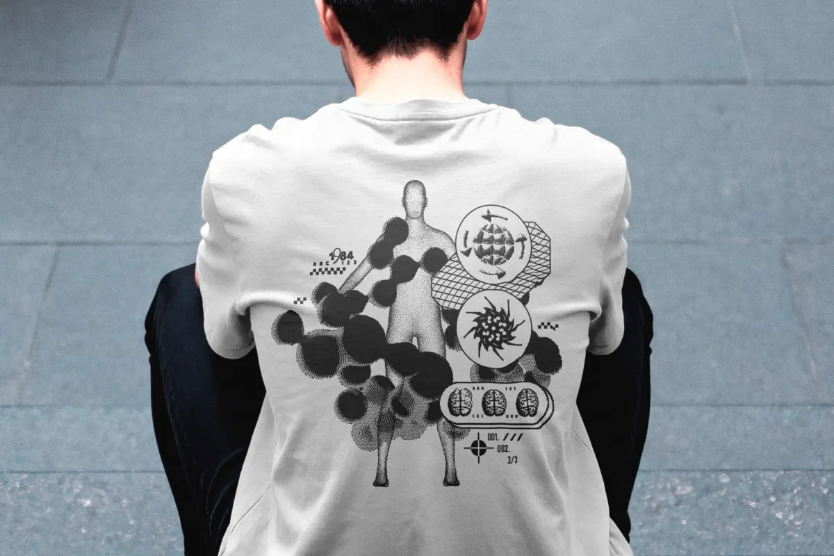 Streetwear Back Print T-Shirt Mockup