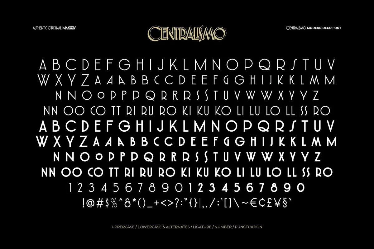 Centralismo: Avant Garde Font