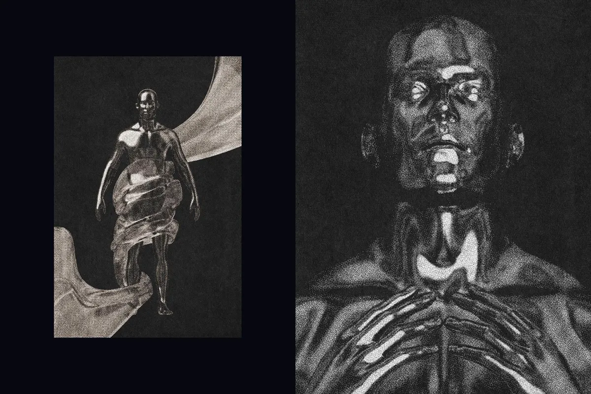 Dithering Printer Photo Effect