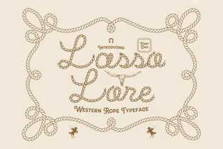 Lasso Lore - Western Rope Font Duo