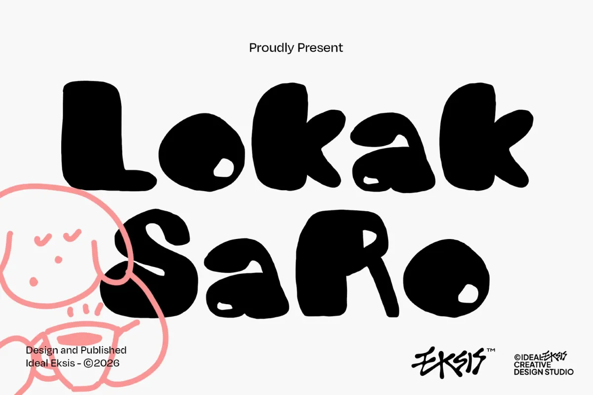 Lokak Saro - Playful Fun Bubble Font