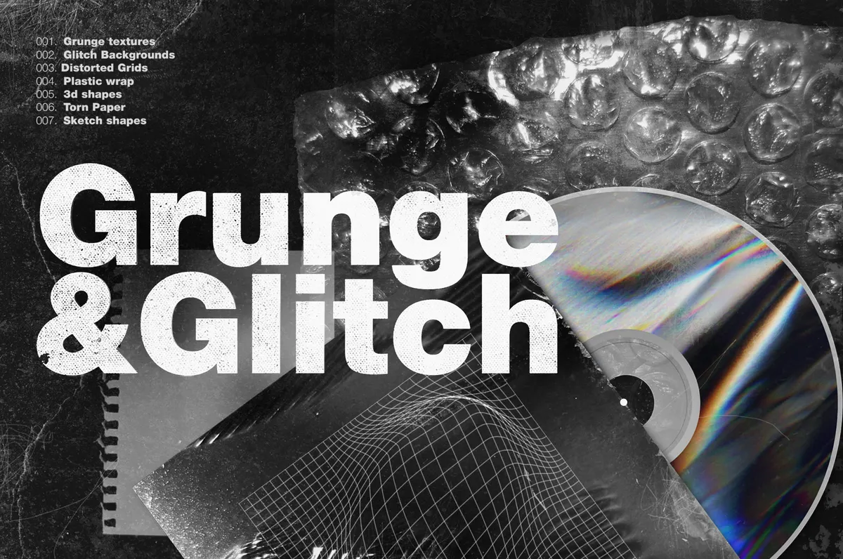 Grunge & Glitch Artistic Toolkit