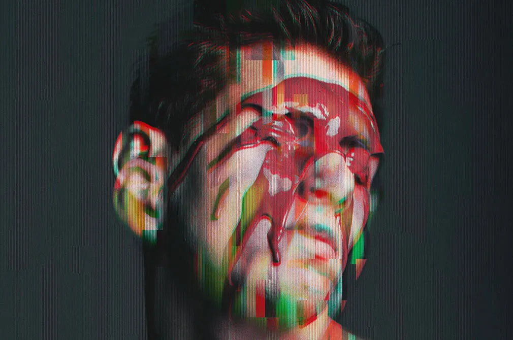 Screen Glitch Photo Effect