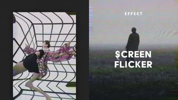 Screen Flicker Poster Effect
