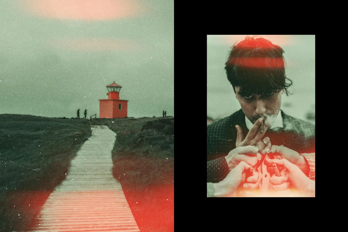 Film Burn Photo Effect