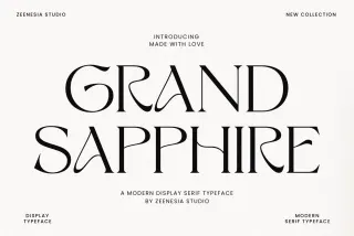 Grand Sapphire — Elegant Display Serif Font