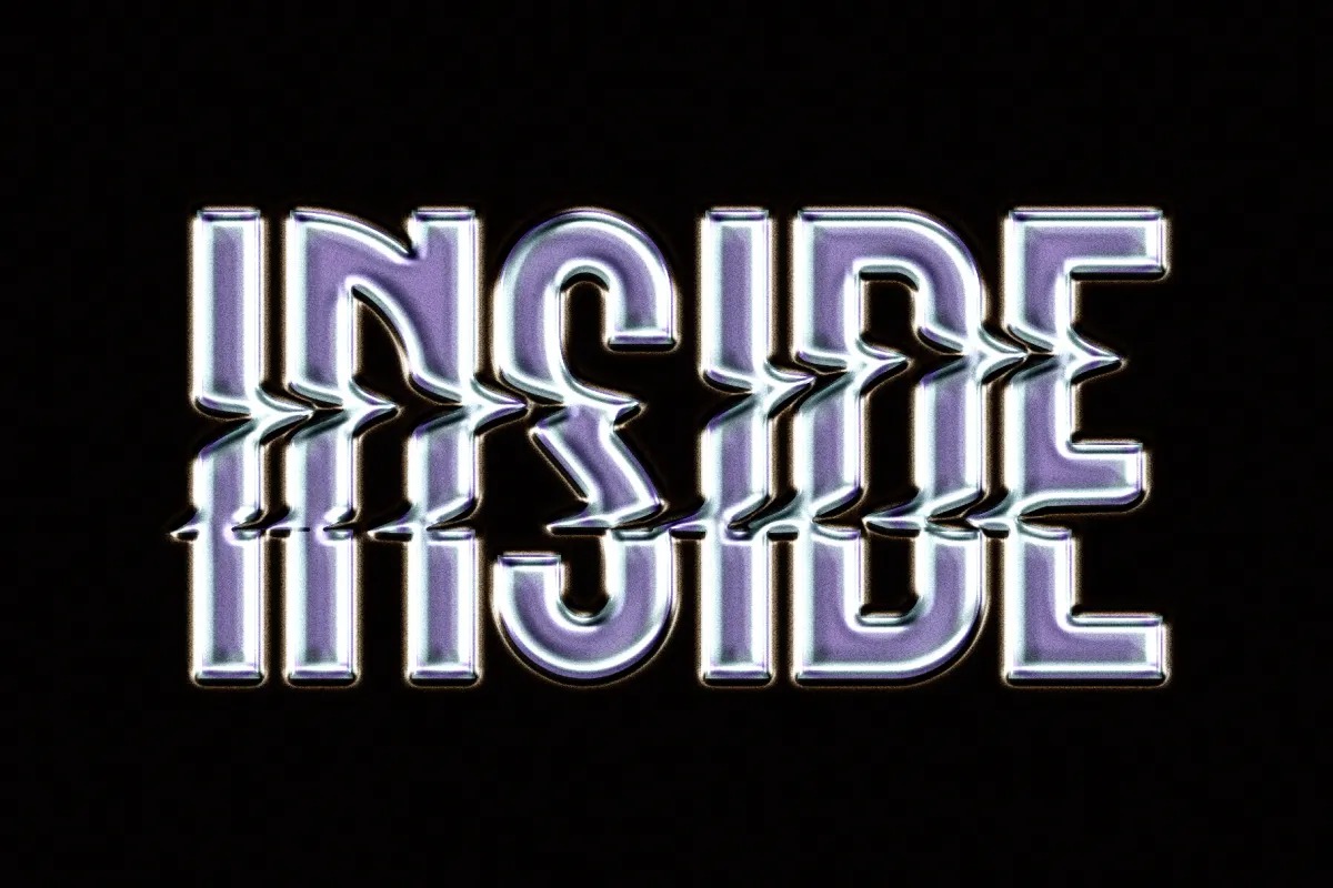 Original Chrome Text Effect