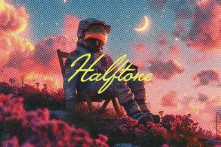 Halftone Print Photo Effect