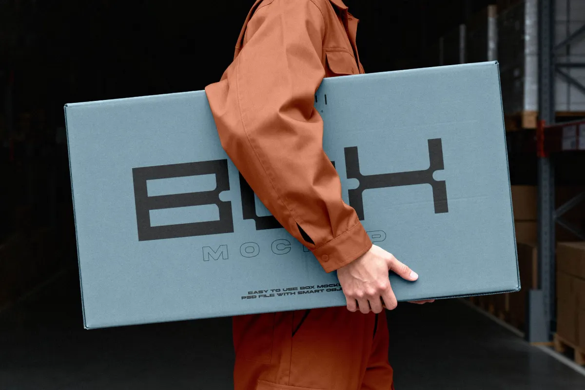 Delivery Box Mockup