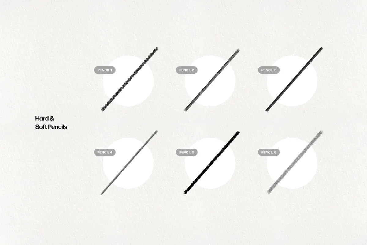 Basic Pencil Photoshop Brushes