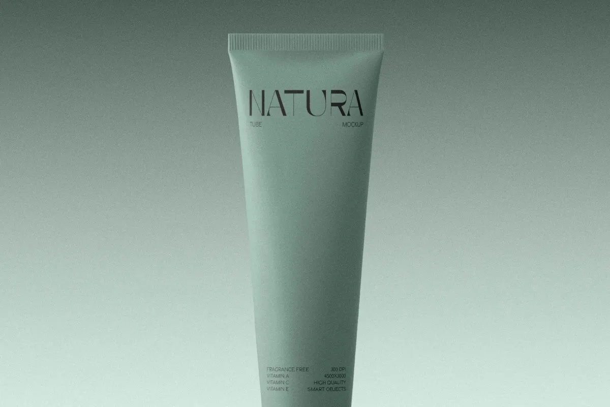 Soft-Touch Cosmetic Tube Mockup